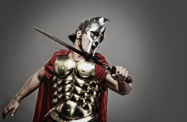 Ancient Roman soldiers Stock Photo 02