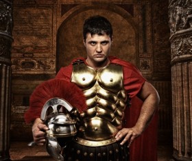 Ancient Roman soldiers Stock Photo 03