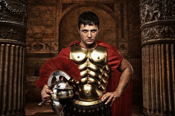 Ancient Roman soldiers Stock Photo 03