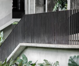 Architecture Handrail Stock Photo