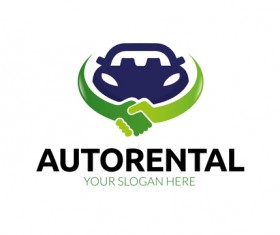 Auto rental logo vector