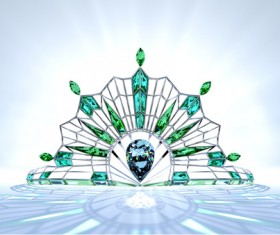 Beautiful Jewelry crown Stock Photo 03