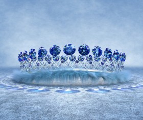 Beautiful Jewelry crown Stock Photo 05