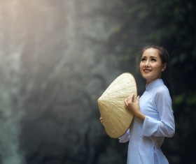 Beautiful Vietnamese girl Stock Photo