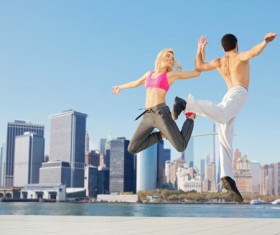 Beautiful dance Stock Photo