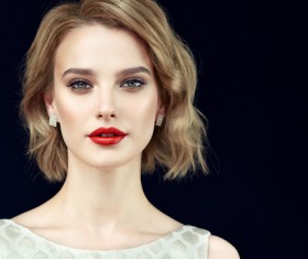 Beautiful girl with fashion makeup Stock Photo 02