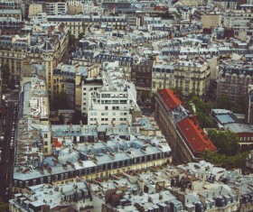 Beautiful urban landscape from high view Stock Photo
