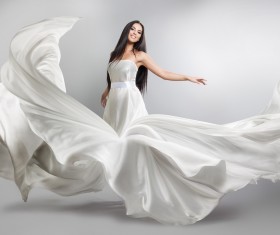 Beautiful woman Wedding dress Art photo Stock Photo
