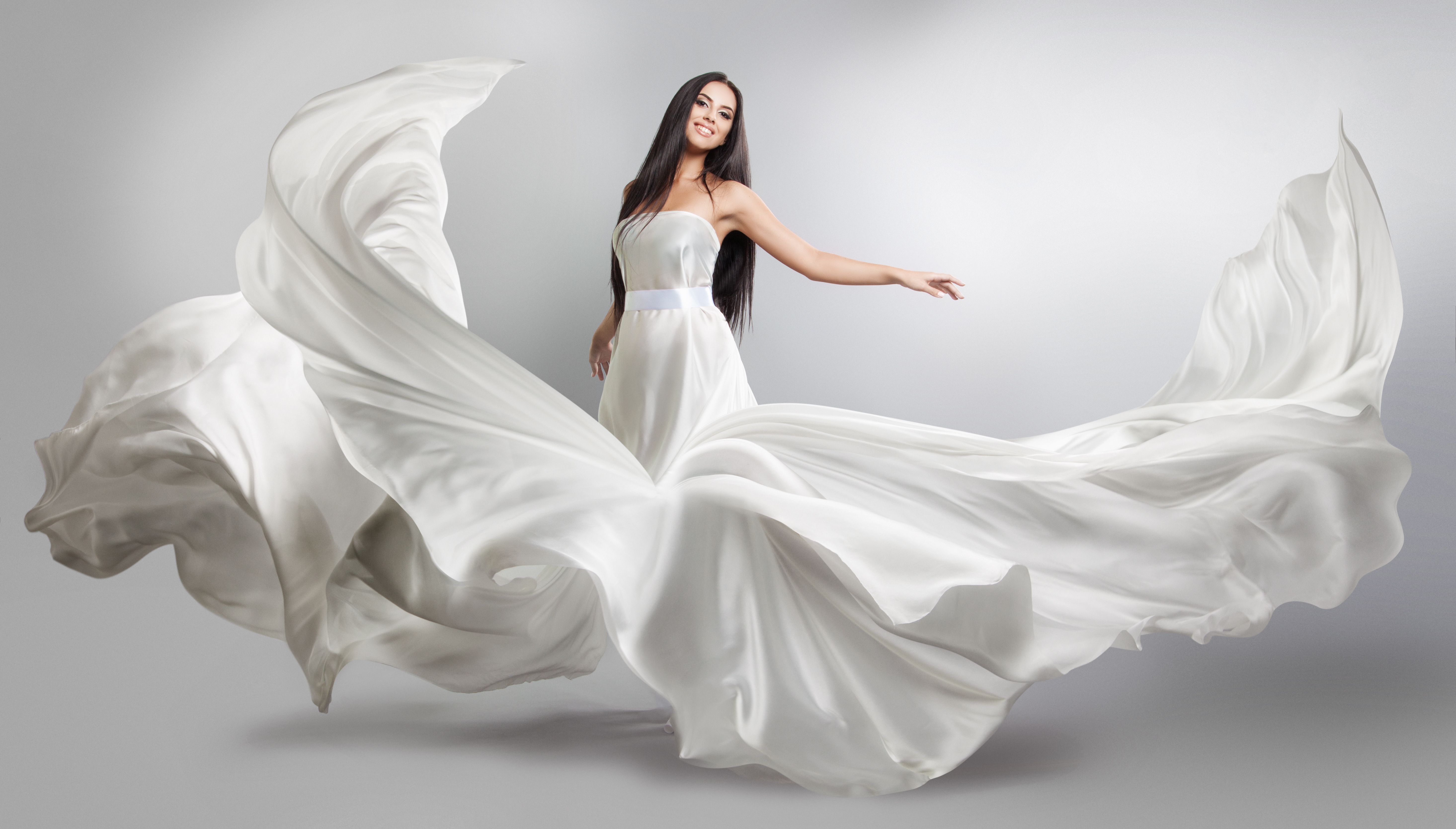 Beautiful woman Wedding dress Art photo Stock Photo