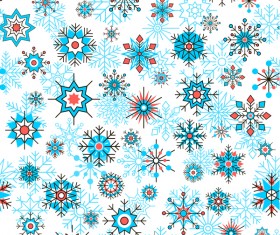 Beautifule snowflake decorative pattern seamless vector