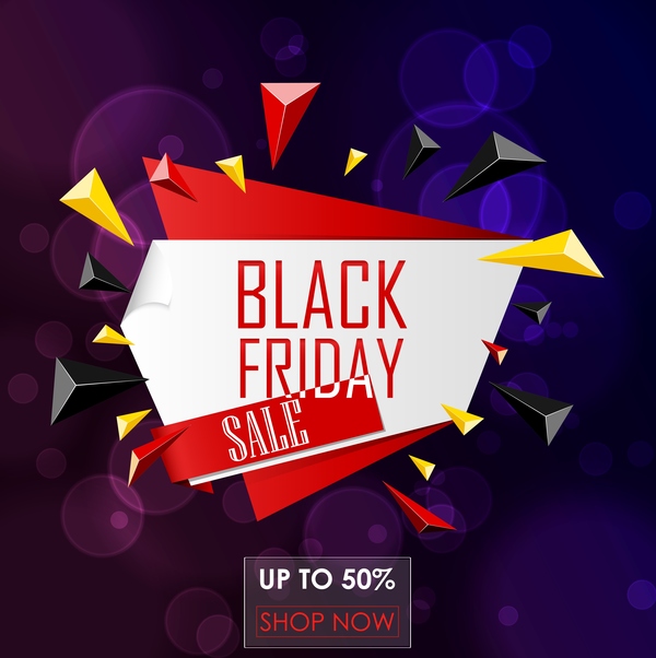 Black friday big sale label with purple background vector
