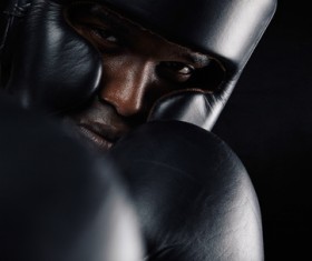 Boxers wearing protective gear Stock Photo 01