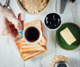 Breakfast coffee Stock Photo