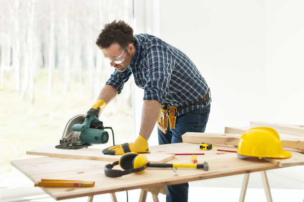 Carpentry are working Stock Photo 01