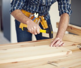 Carpentry are working Stock Photo 02