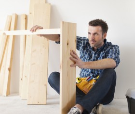 Carpentry are working Stock Photo 06