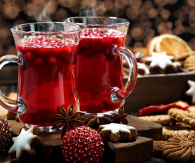 Cherry red wine Stock Photo