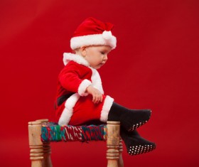 Children wearing Christmas costumes Stock Photo