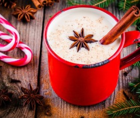 Christmas Eggnog Stock Photo