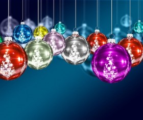Christmas Eve Ball Decorations Stock Photo