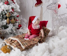 Christmas baby Stock Photo 02