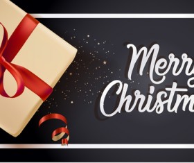 Christmas black background with gift boxs design vector 02