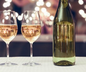 Christmas champagne Stock Photo 01