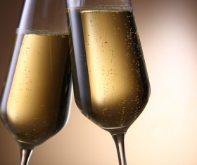 Christmas champagne Stock Photo 02
