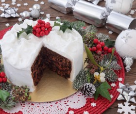 Christmas dessert Stock Photo 02