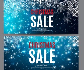 Christmas sale banners template vector 01
