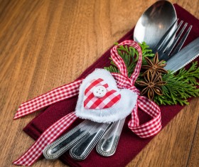 Christmas tableware Stock Photo 10
