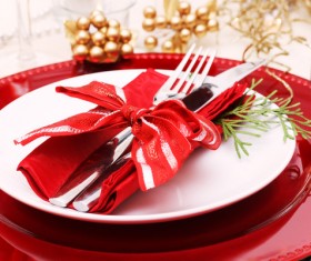 Christmas tableware Stock Photo 11