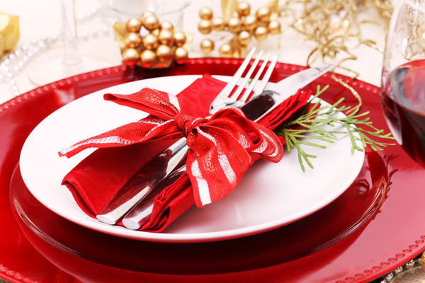 Christmas tableware Stock Photo 11
