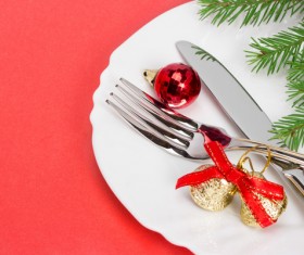 Christmas tableware Stock Photo 12