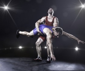 Classical wrestler Stock Photo