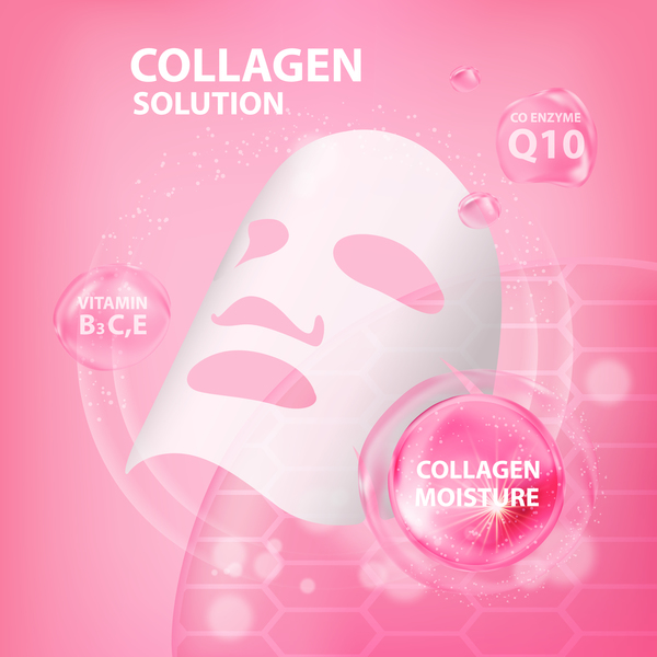 Collagen Moisture Masque Advertising Poster Template Vector 01 Free Download
