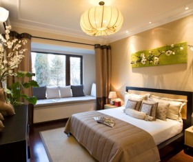 Comfortable bedroom Stock Photo