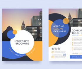 Creative brochure cover modern design vector 03