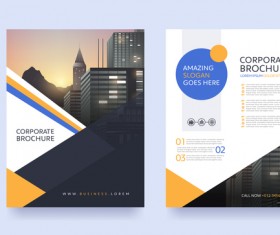 Creative brochure cover modern design vector 05