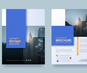 Creative brochure cover modern design vector 08