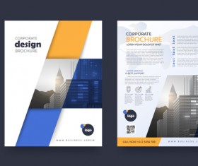 Creative brochure cover modern design vector 09