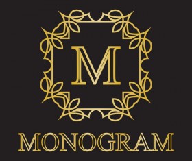 Creative monogram design vector 01