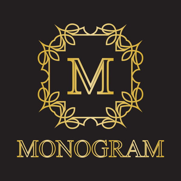 Creative monogram design vector 01