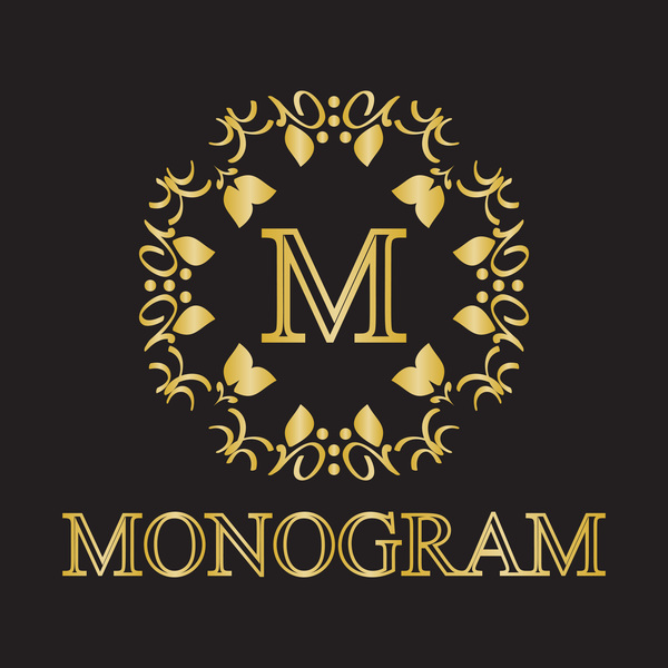 Creative monogram design vector 02