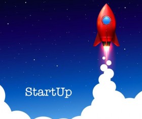 Creative start up business background vector 01