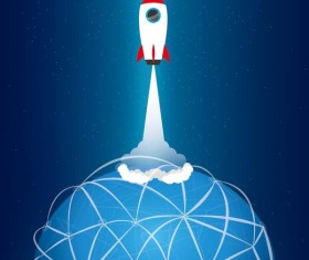 Creative start up business background vector 02