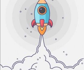 Creative start up business background vector 03