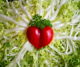 Creative vegetable platter Stock Photo