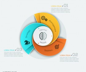 Cricles option infographic template vectors 09