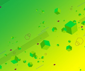 Cubes and abstract modern backgrounds vector 03